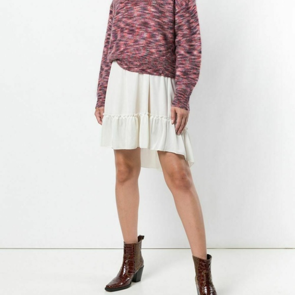 IRO Melange Sweater knitted Pink Mohair Sz XS - Picture 3 of 7